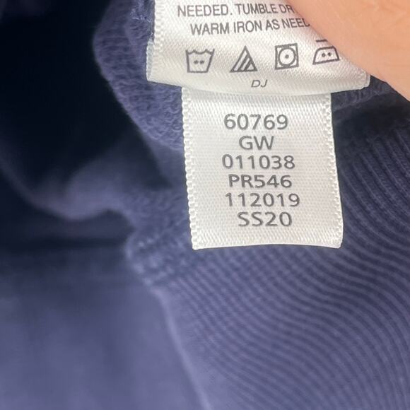 Hanna Andersson Appliqué Sweatshirt Navy Strawberry Crewneck Size 8 - Picture 4 of 8